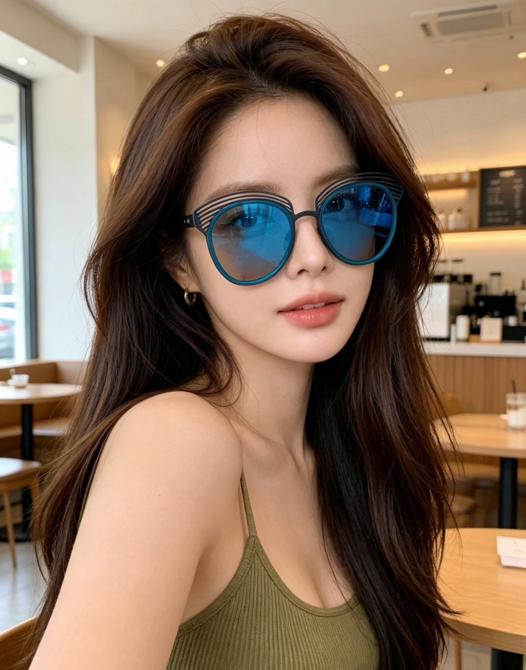 DIOR🌋☔️时尚圆框太阳镜镜片 顶级奢侈品[强] 高品质[胜利][亲亲]🍦🍨 [得意] 气质非凡😄 🍫🍪女士开车墨镜[