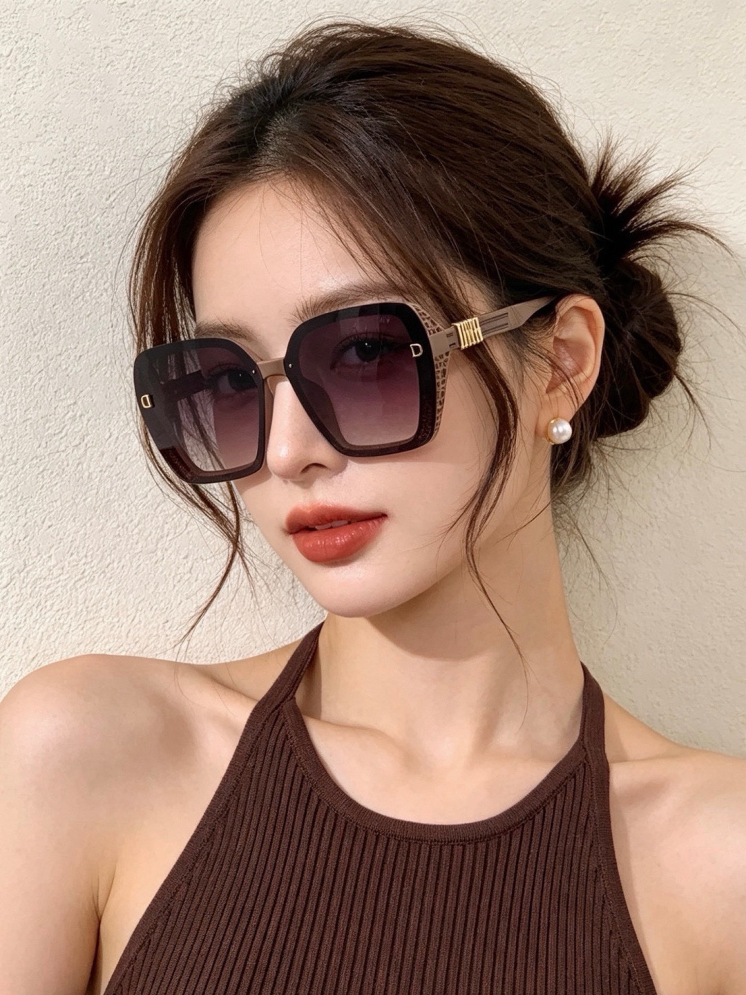 🔺 【DIOR-迪奥】 开春新款 潮流爆款 时尚方框偏光太阳镜 高品质 佩戴舒适 网红潮款墨镜 女士高清偏光太阳镜🕶️ 