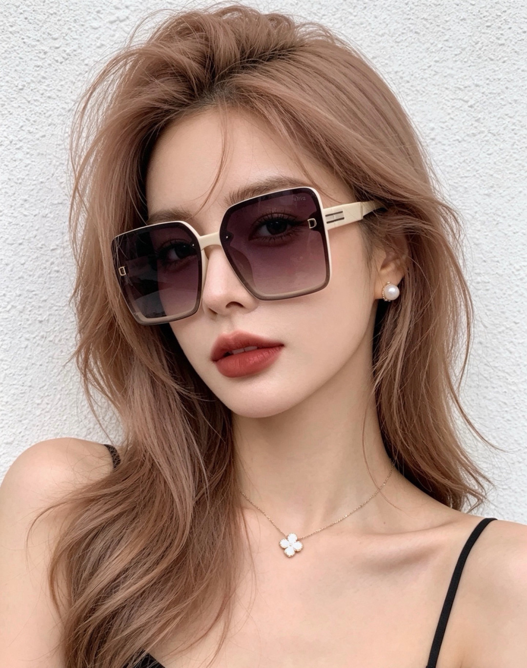 🔺 【DIOR-迪奥】开春新款 潮流爆款 时尚方框偏光太阳镜 高品质 佩戴舒适 网红潮款墨镜 女士高清偏光太阳镜🕶️ 🎉