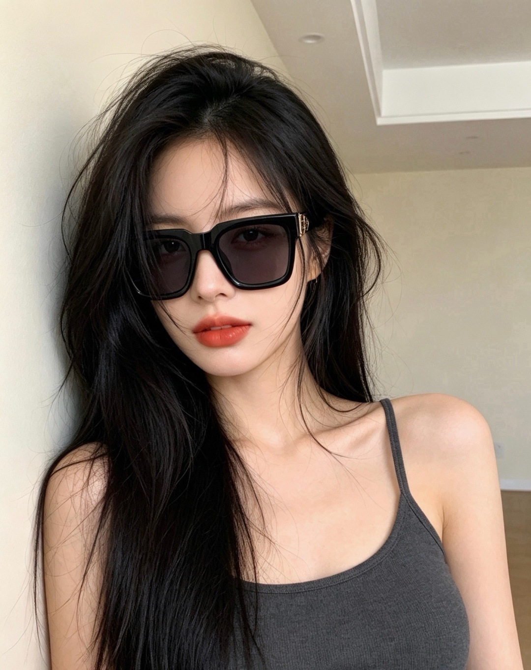 LV 新款女士方框太阳眼镜 开车墨镜 新款太阳镜  时尚大方 舒适轻盈 精致奢华 超轻 型号：L4443