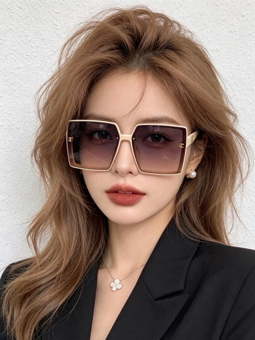 【CHANEL】香奈儿 新款潮流爆款 时尚方框太阳镜 佩戴舒适 网红潮款墨镜  女士高清加厚偏光太阳镜🕶️ 🎉高品质TR