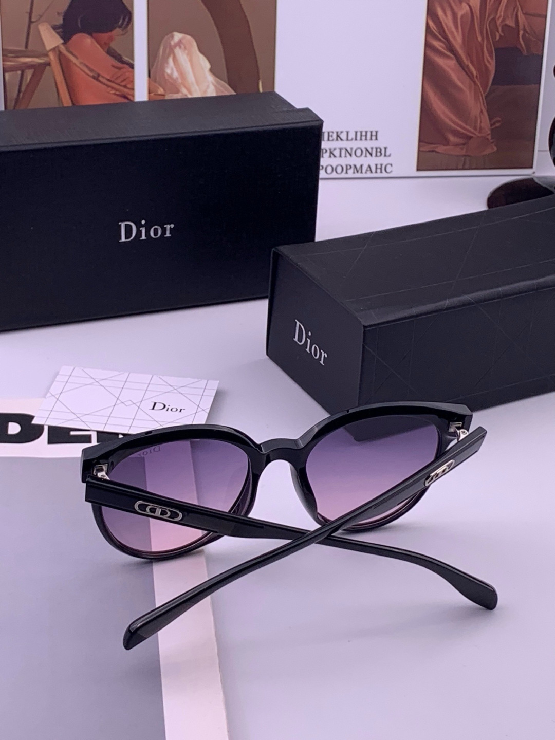 🔺 【DIOR-迪奥】开春新款 潮流爆款 时尚方框偏光太阳镜 高品质 佩戴舒适 网红潮款墨镜 女士高清偏光太阳镜🕶️ 🎉