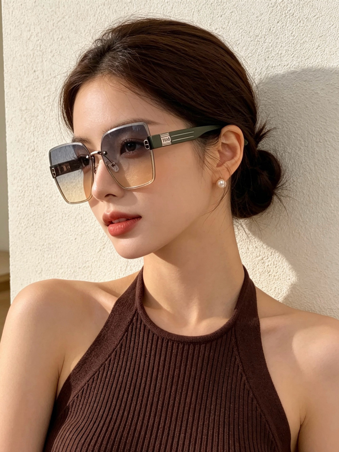 🔺 【DIOR-迪奥】开春新款 潮流爆款 时尚方框太阳镜 高品质 佩戴舒适 网红潮款墨镜 型号：D7771