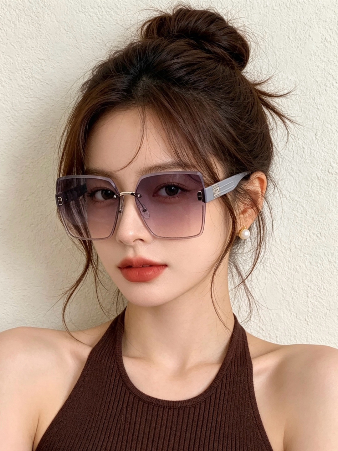 🔺 【DIOR-迪奥】开春新款 潮流爆款 时尚方框太阳镜 高品质 佩戴舒适 网红潮款墨镜 型号：D7771