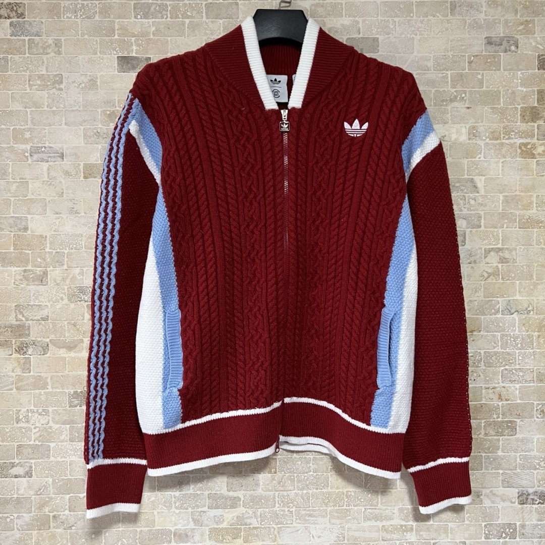 299💰（编号101）
Adidas联名CLOT小绣花羊毛拉链外套