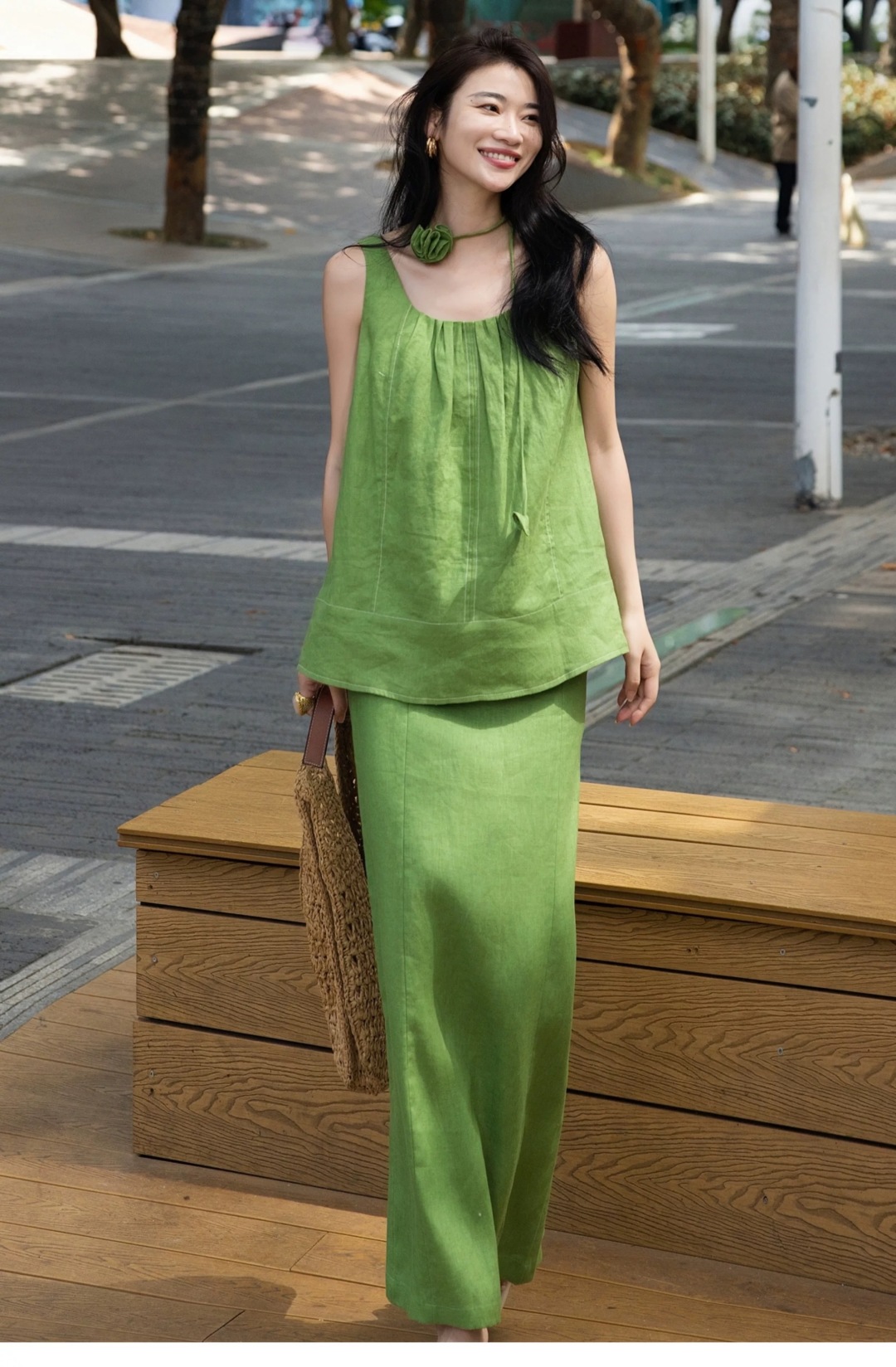 Elegant Linen Vest and Skirt Set - Effortless Style, Premium Quality 7 cmp i1748870525698 3864 0 5