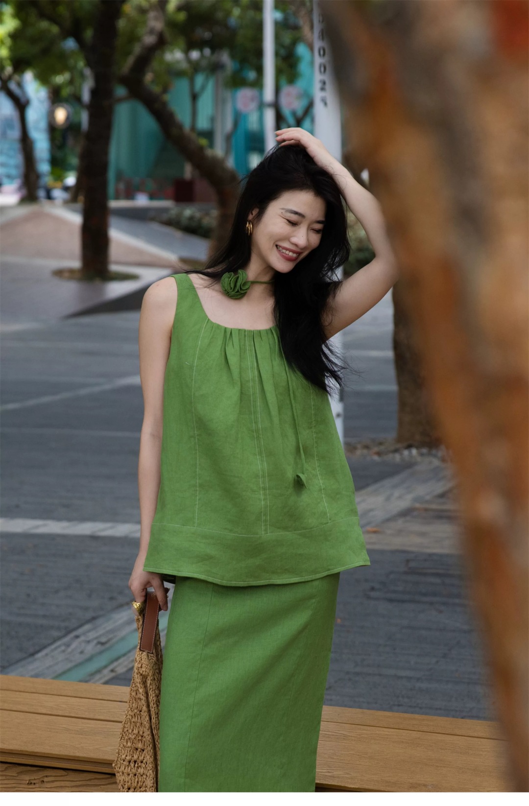 Elegant Linen Vest and Skirt Set - Effortless Style, Premium Quality 14 cmp i1748870525698 630 0 12
