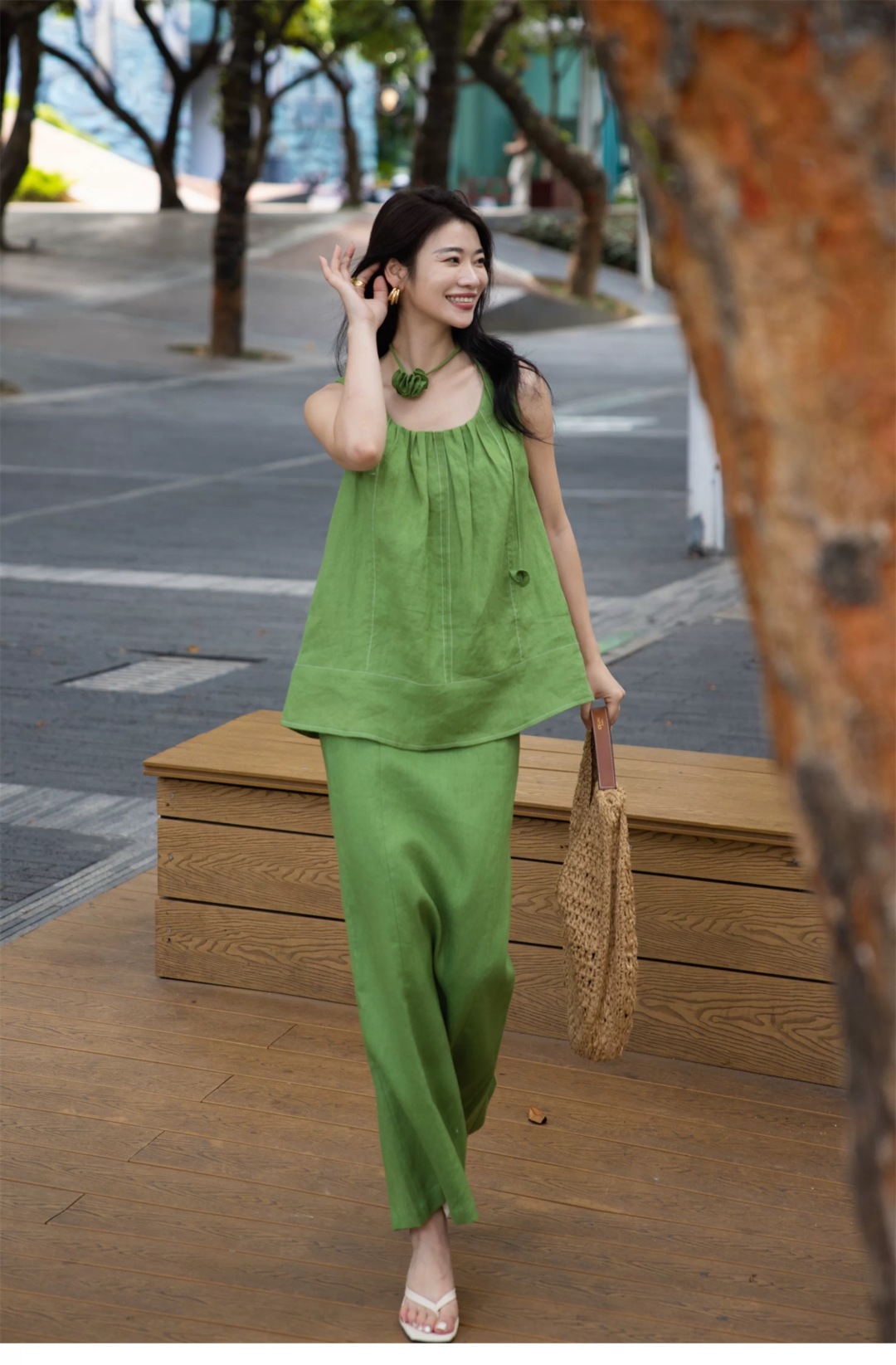 Elegant Linen Vest and Skirt Set - Effortless Style, Premium Quality 10 cmp i1748870525698 7821 0 8