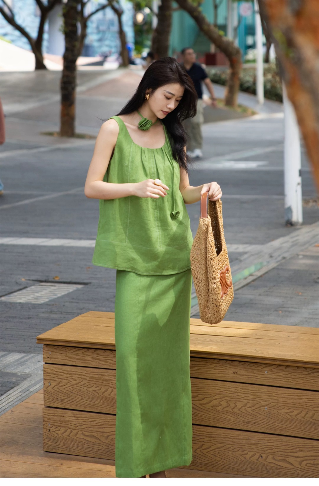 Elegant Linen Vest and Skirt Set - Effortless Style, Premium Quality 8 cmp i1748870527032 3970 0 6