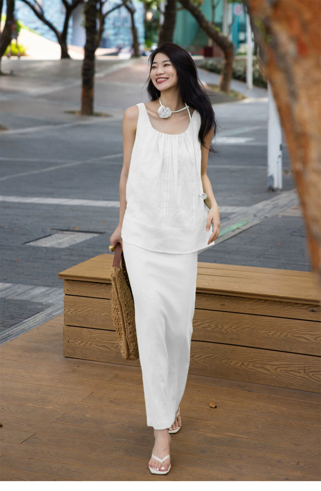 Elegant Linen Vest and Skirt Set - Effortless Style, Premium Quality 5 cmp i1748870527032 9403 0 3