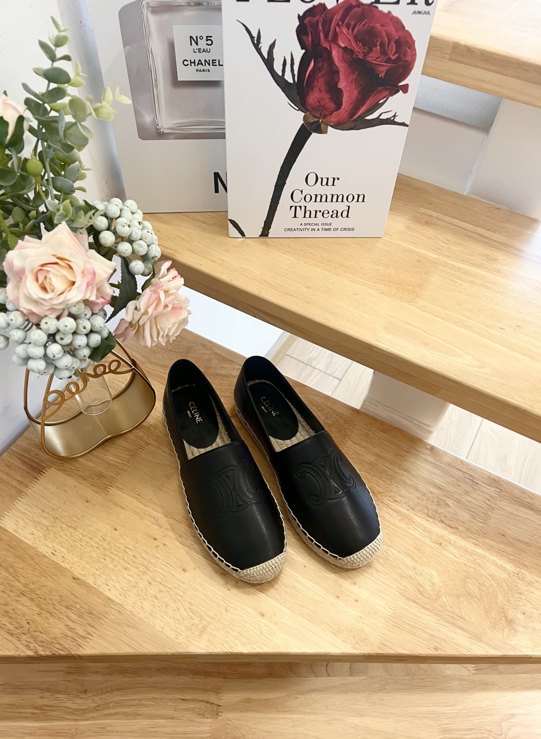 Celine Women's Espadrille Loafers Lambskin Leather Flats Shoes 4 cmp i1739860811498 195 0 1