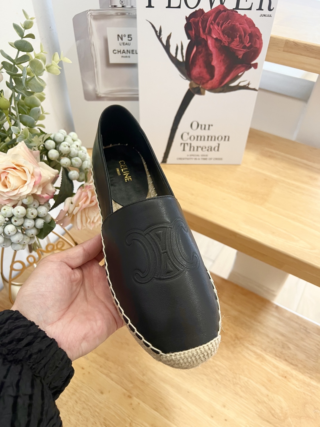 Celine Women's Espadrille Loafers Lambskin Leather Flats Shoes 2 cmp i1739860816845 8994 0 6