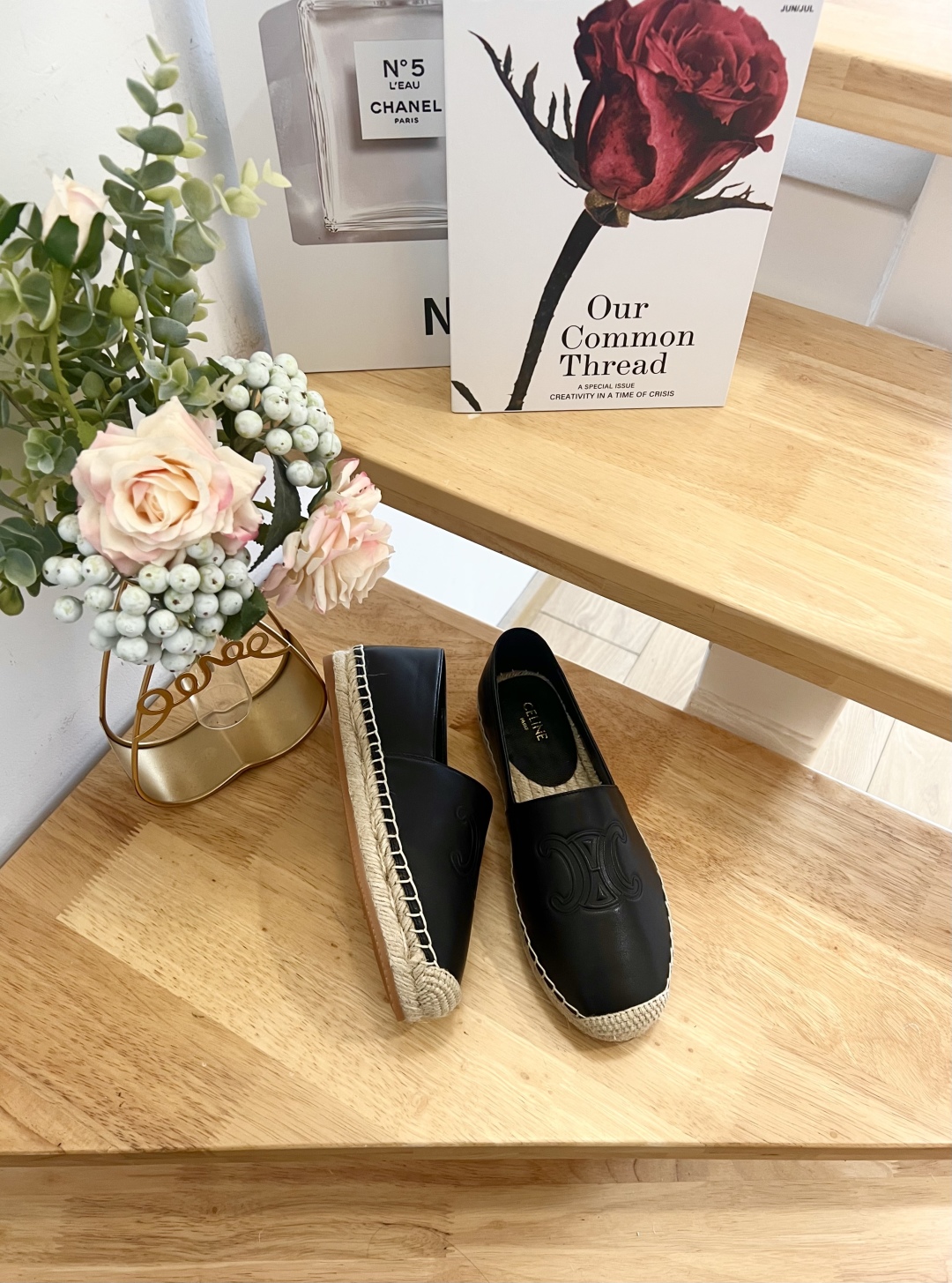 Celine Women's Espadrille Loafers Lambskin Leather Flats Shoes 7 cmp i1739860816856 9970 0 4