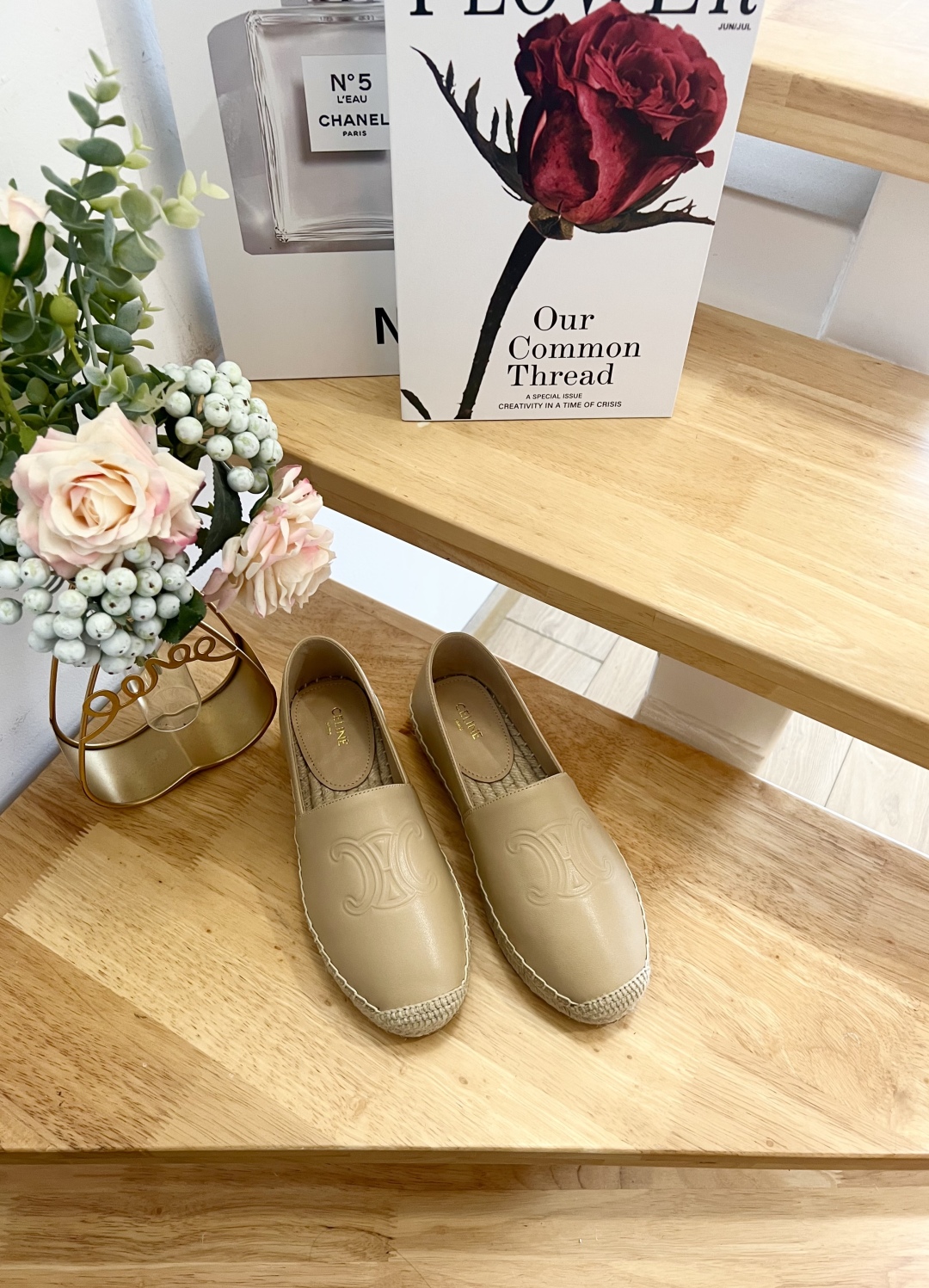 Celine Women's Espadrille Beige Leather, Comfortable and Stylish 4 cmp i1739860855657 1021 0 1