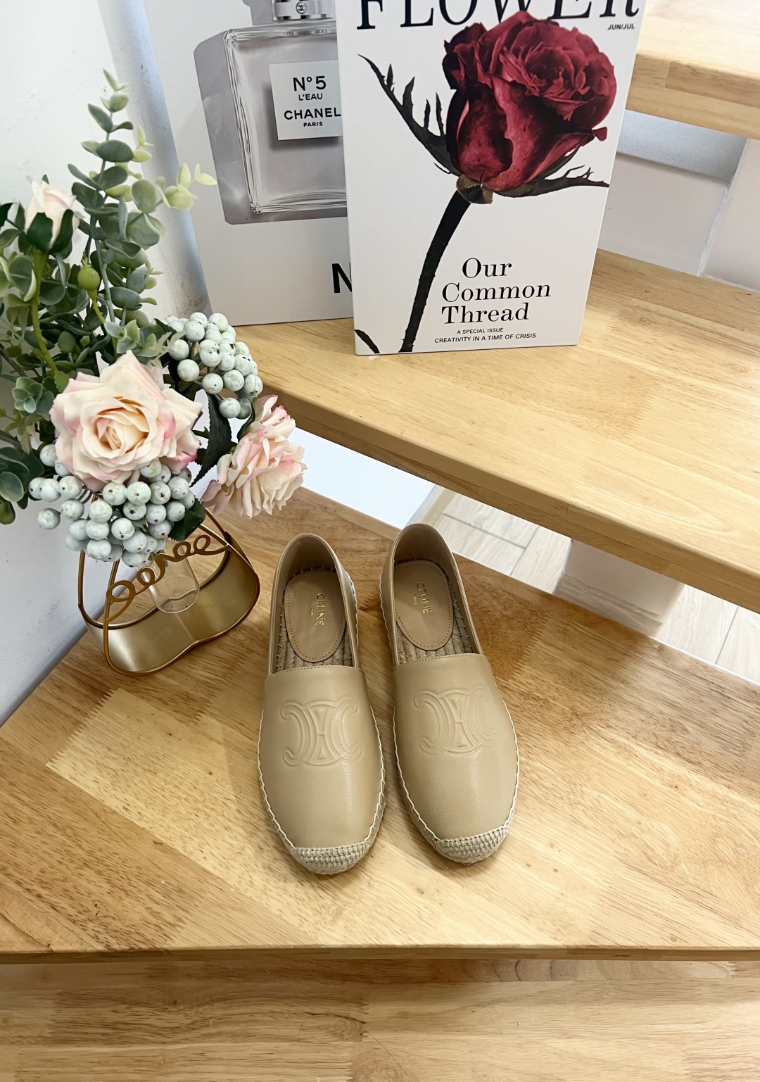 Celine Women's Espadrille Beige Leather, Comfortable and Stylish 3 cmp i1739860855657 8772 0 0