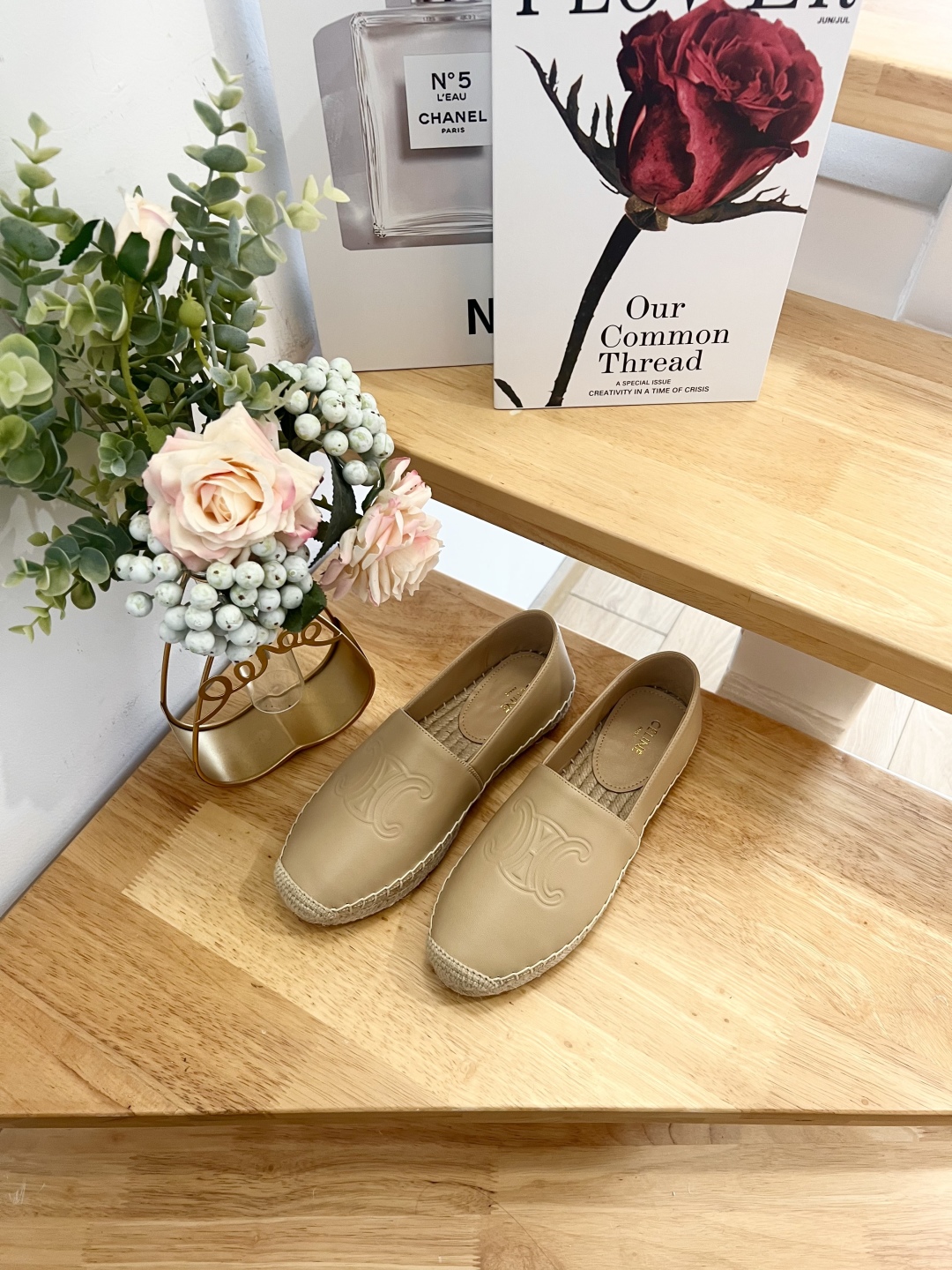 Celine Women's Espadrille Beige Leather, Comfortable and Stylish 5 cmp i1739860861687 9998 0 2