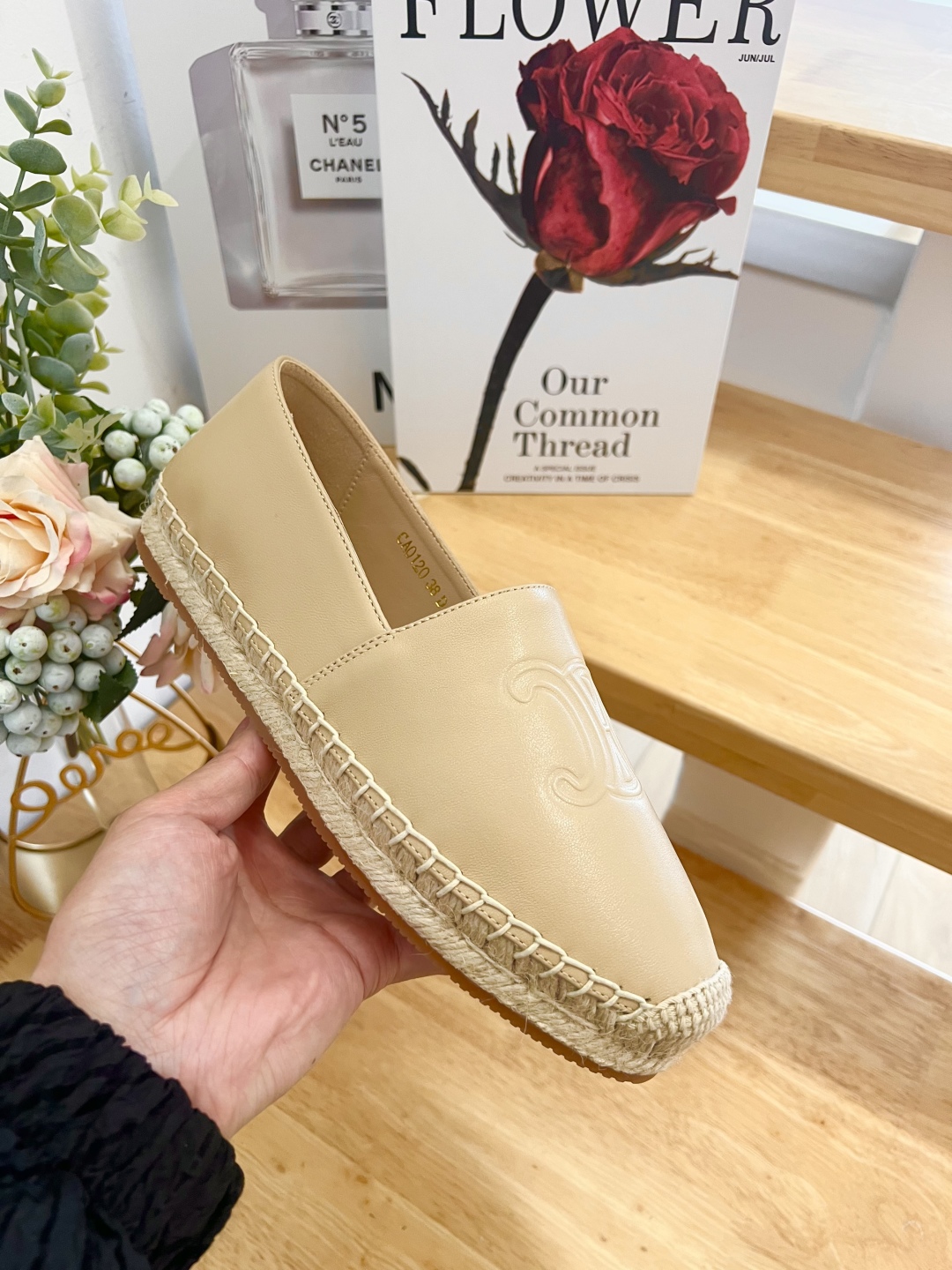 Celine Women's Espadrille Beige Leather, Comfortable and Stylish 8 cmp i1739860861705 4924 0 4