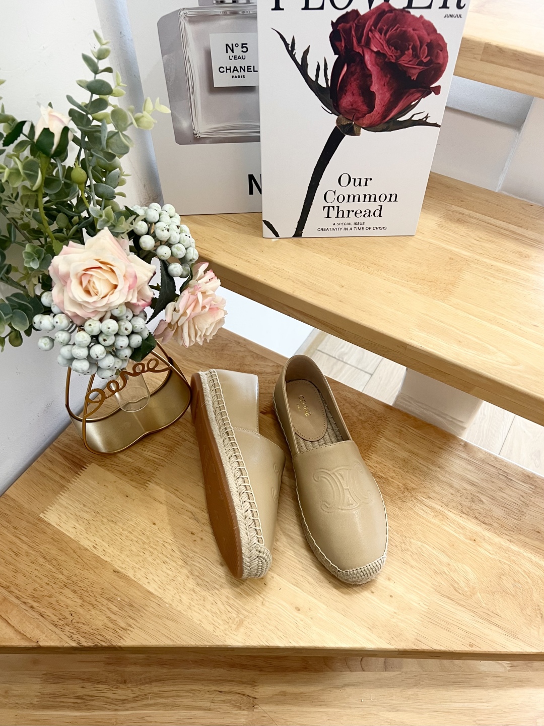 Celine Women's Espadrille Beige Leather, Comfortable and Stylish 7 cmp i1739860885390 2530 0 4
