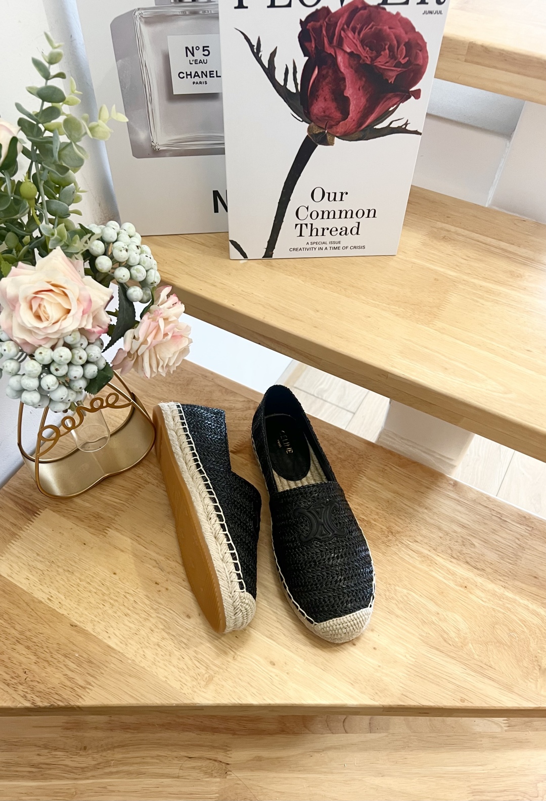 Celine Women's Black Leather Espadrilles with Logo - Size 36-41 7 cmp i1739860920902 6344 0 4