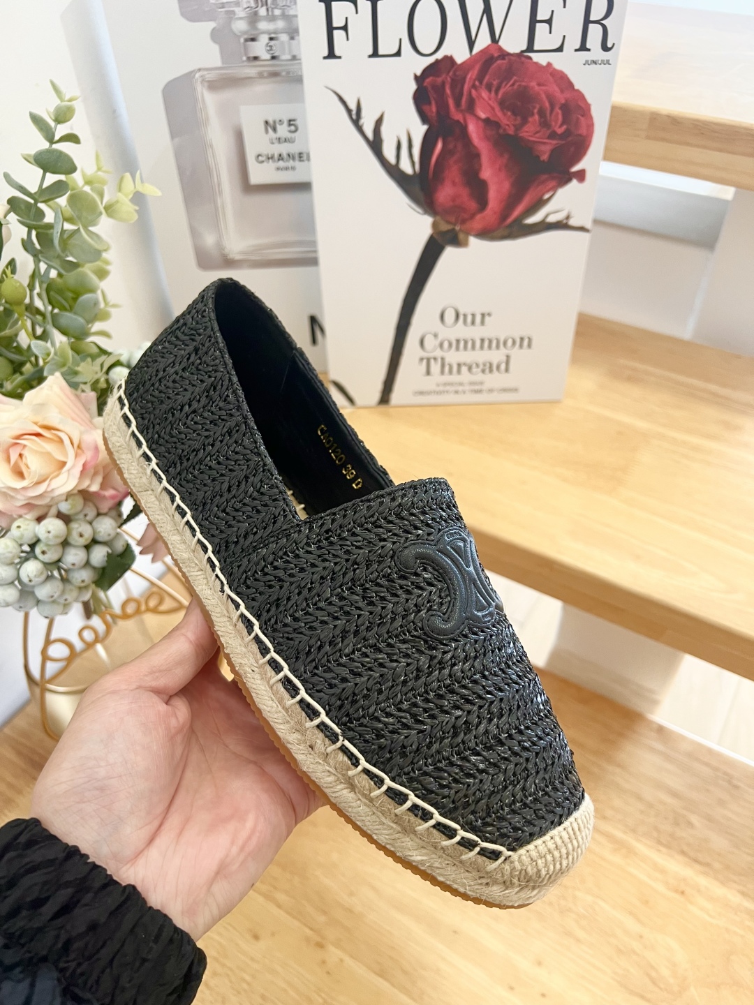 Celine Women's Black Leather Espadrilles with Logo - Size 36-41 8 cmp i1739860920920 6213 0 5
