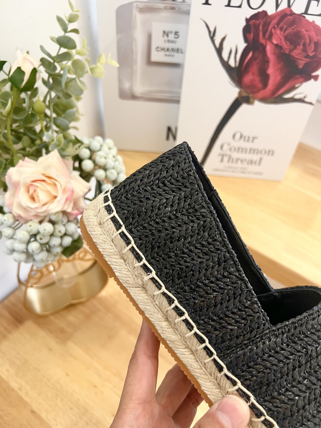 Celine Women's Black Leather Espadrilles with Logo - Size 36-41 9 cmp i1739860920936 4521 0 7