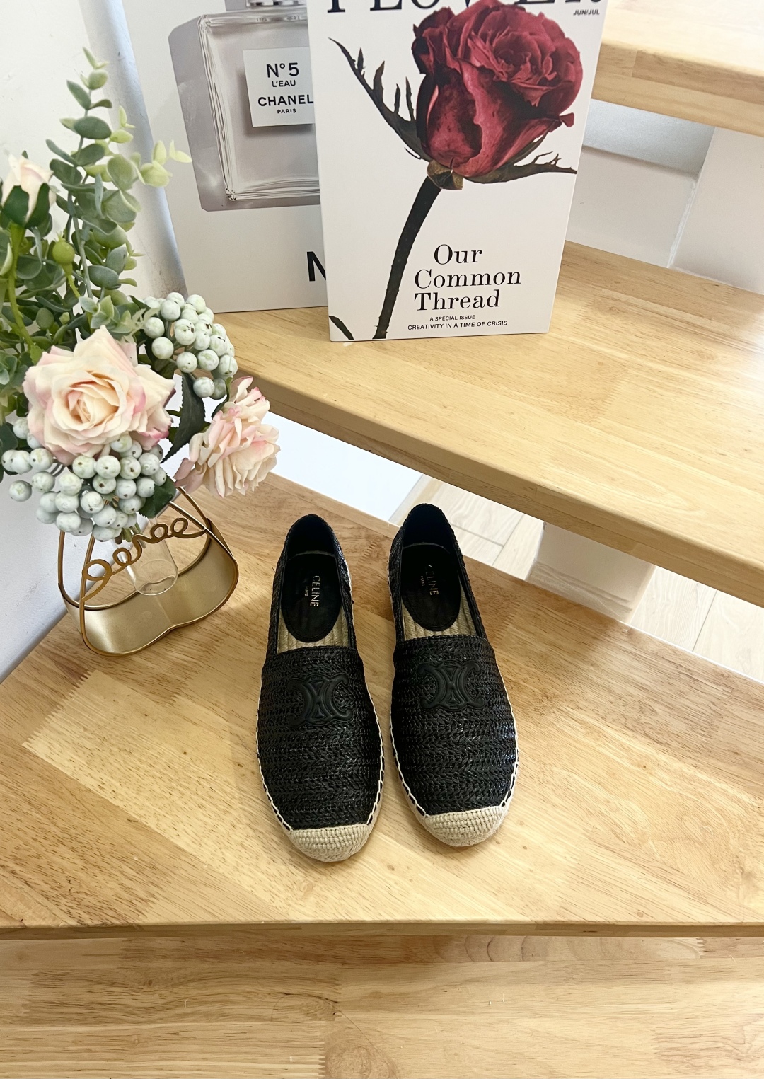 Celine Women's Black Leather Espadrilles with Logo - Size 36-41 3 cmp i1739860925904 1340 0 0