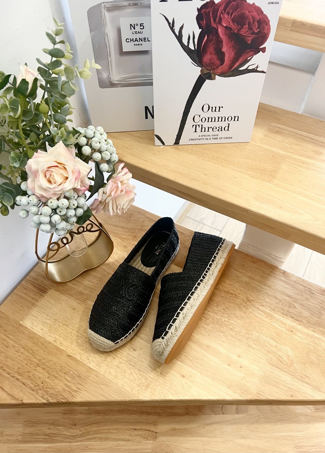 Celine Women's Black Leather Espadrilles with Logo - Size 36-41 6 cmp i1739860925914 4935 0 3
