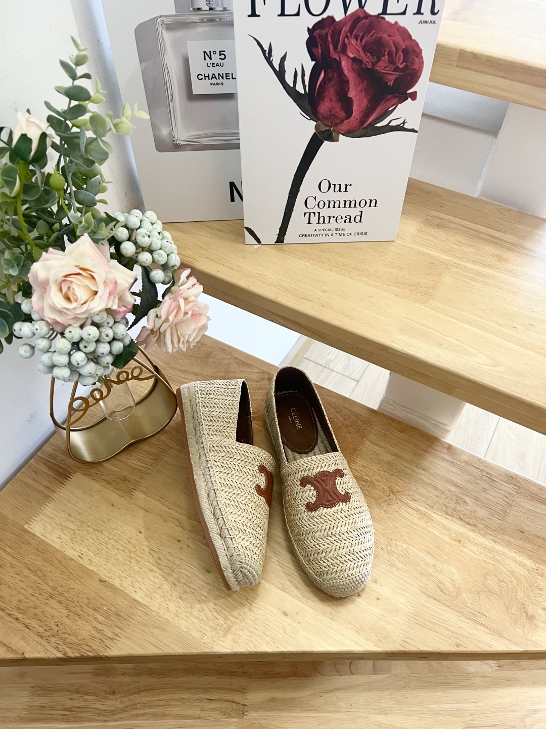 Celine Women's Espadrille Loafers in Raffia with Triomphe Logo 7 cmp i1739860973210 3455 0 4