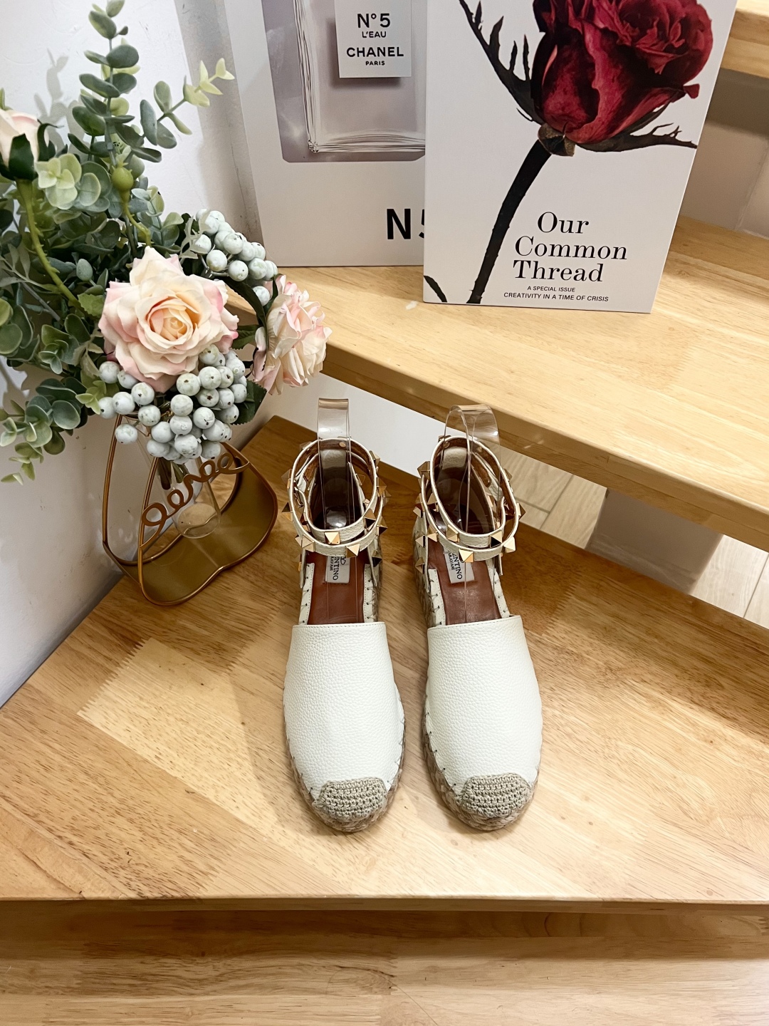 Valentino Garavani Espadrille Wedge Sandals with Studs 3 cmp i1739868264198 5261 0 0