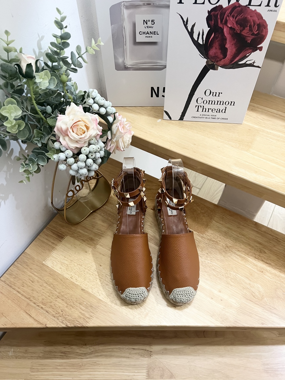 Valentino Garavani Leather Espadrille Wedge Sandals with Stud Details 3 cmp i1739868326189 1784 0 0