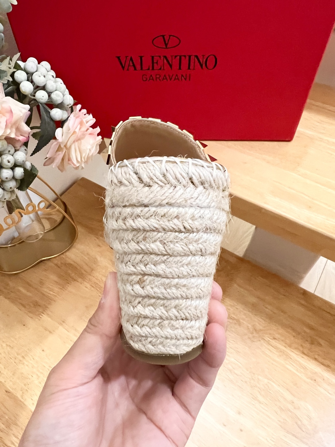 Valentino Garavani Metallic Leather Wedge Sandals with Studs 10 cmp i1741160026464 6346 0 8