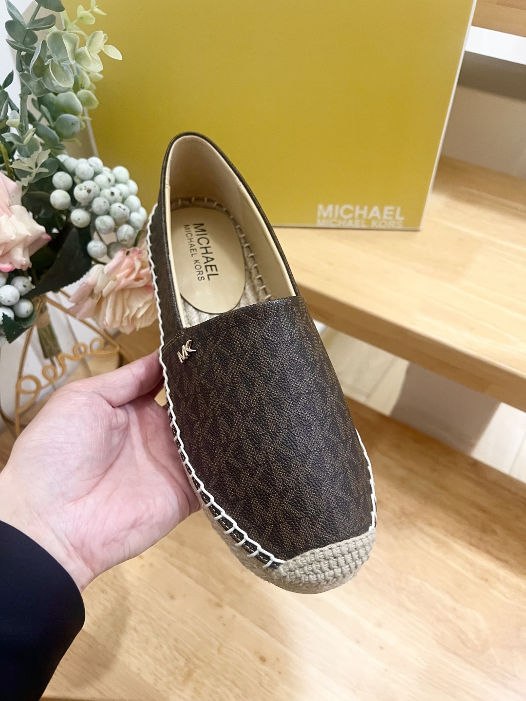 Michael Kors Kendrick Logo Espadrille Flat Loafers - Deep Brown 8 cmp i1741797095858 4988 0 6