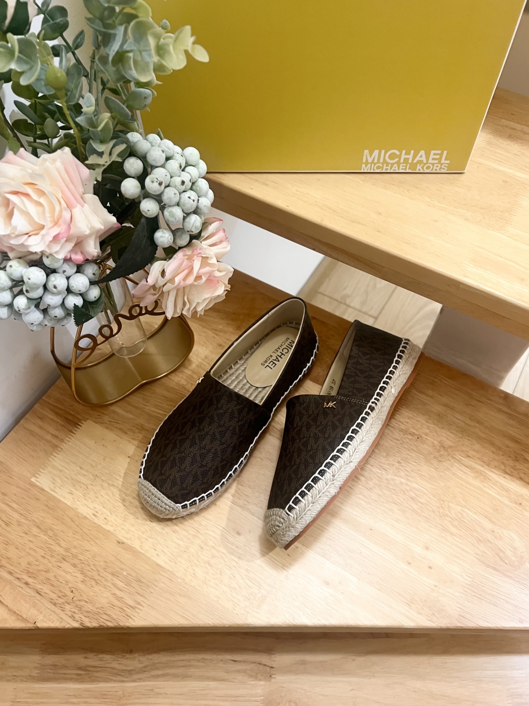 Michael Kors Kendrick Logo Espadrille Flat Loafers - Deep Brown 6 cmp i1741797095858 9425 0 3