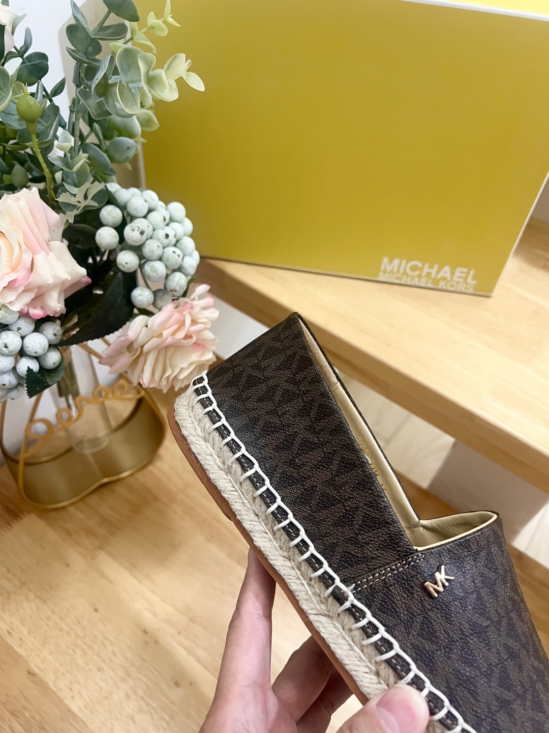 Michael Kors Kendrick Logo Espadrille Flat Loafers - Deep Brown 9 cmp i1741797127513 4314 0 7