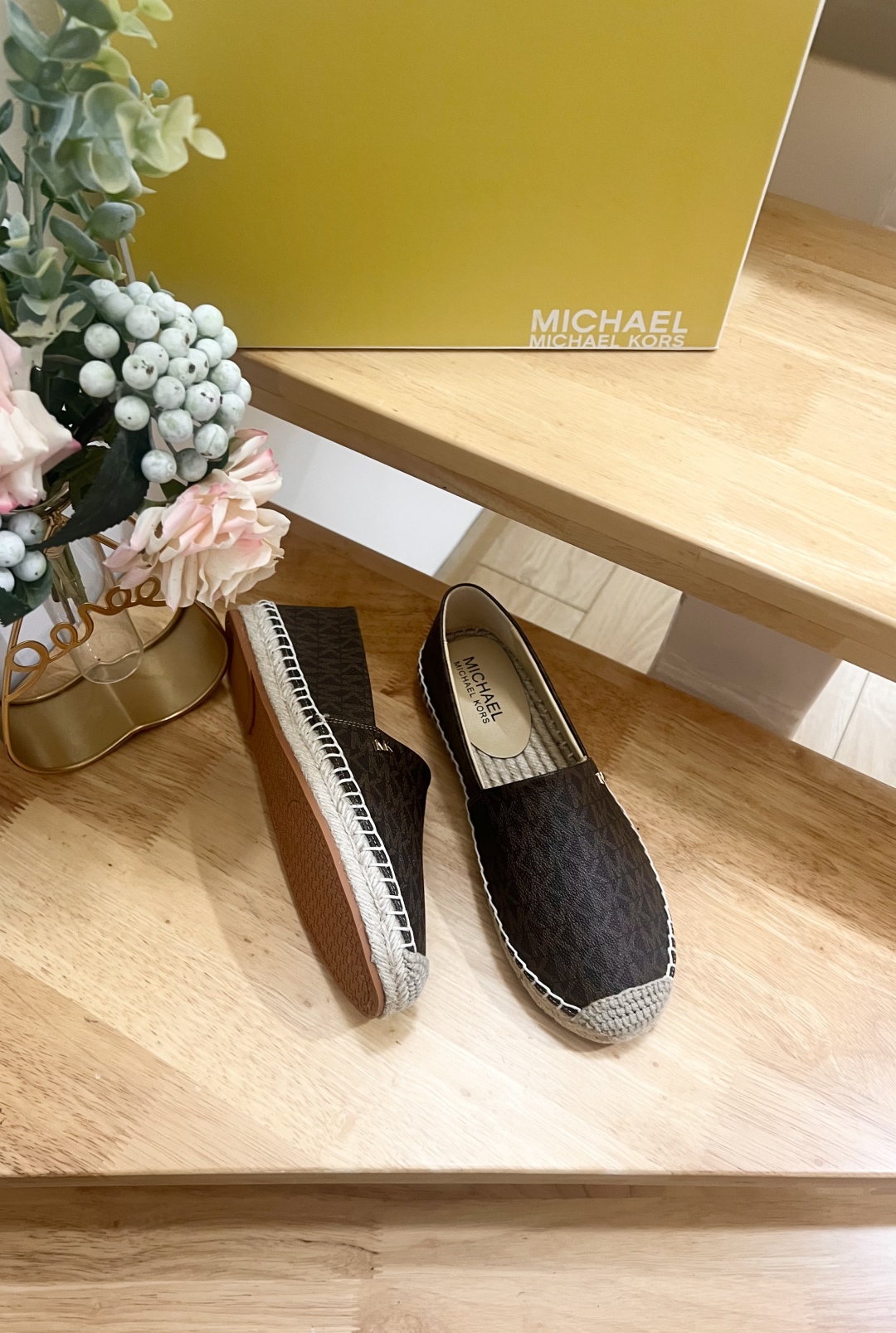 Michael Kors Kendrick Logo Espadrille Flat Loafers - Deep Brown 7 cmp i1741797127520 1135 0 4
