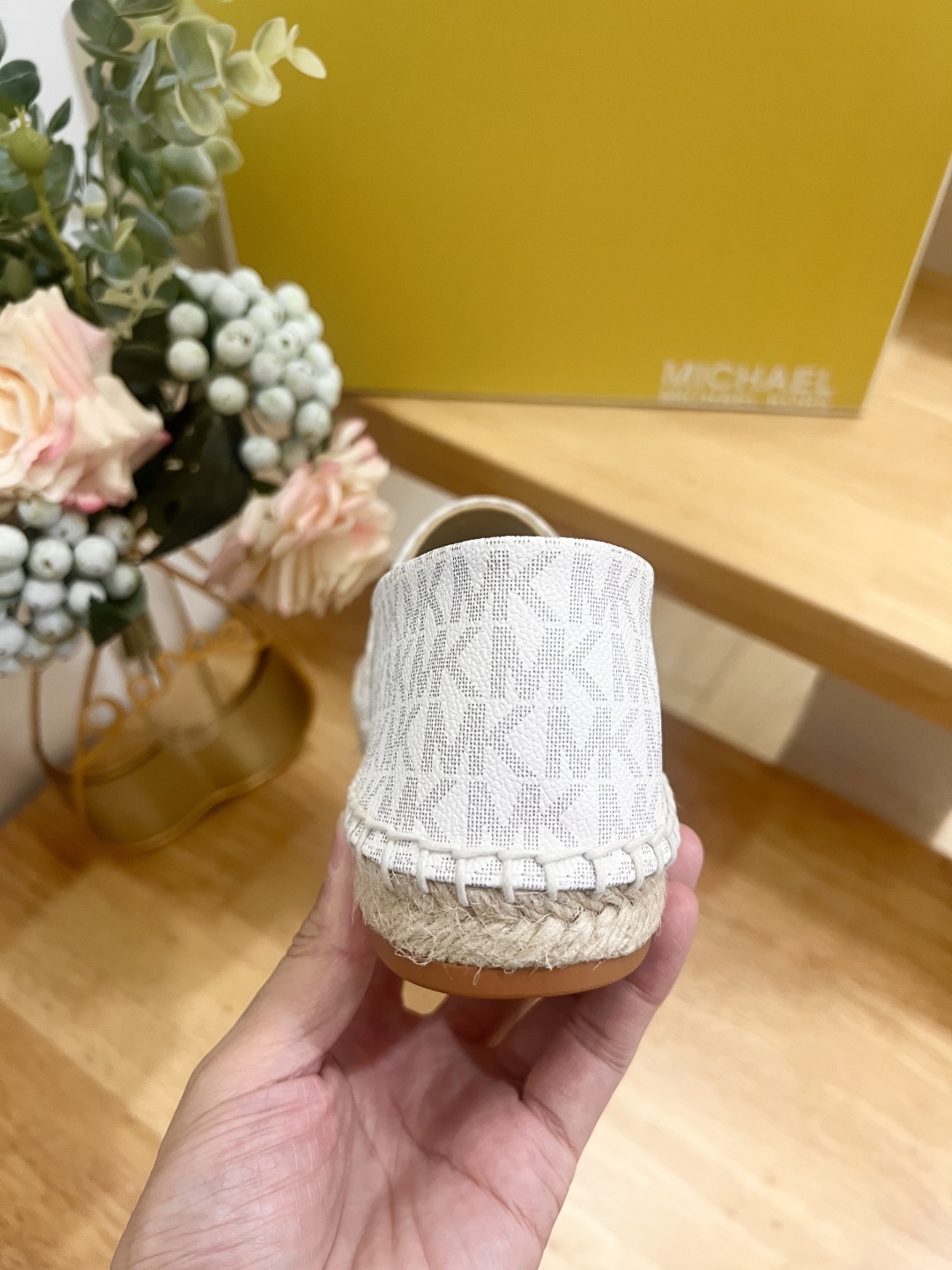 Michael Kors Kendrick Vanilla White Logo Print Espadrille Flats - Size 36-41 9 cmp i1741797252208 9938 0 8