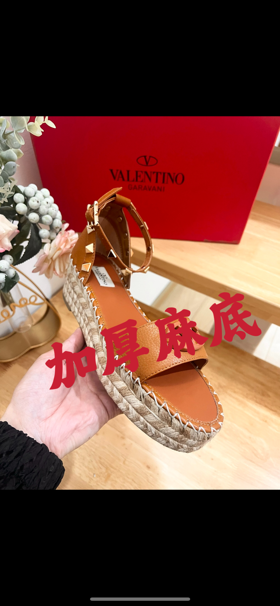 Valentino Garavani Leather Espadrille Wedge Sandals Studded Platform Shoes 4 cmp i1742018662022 7230 0 1