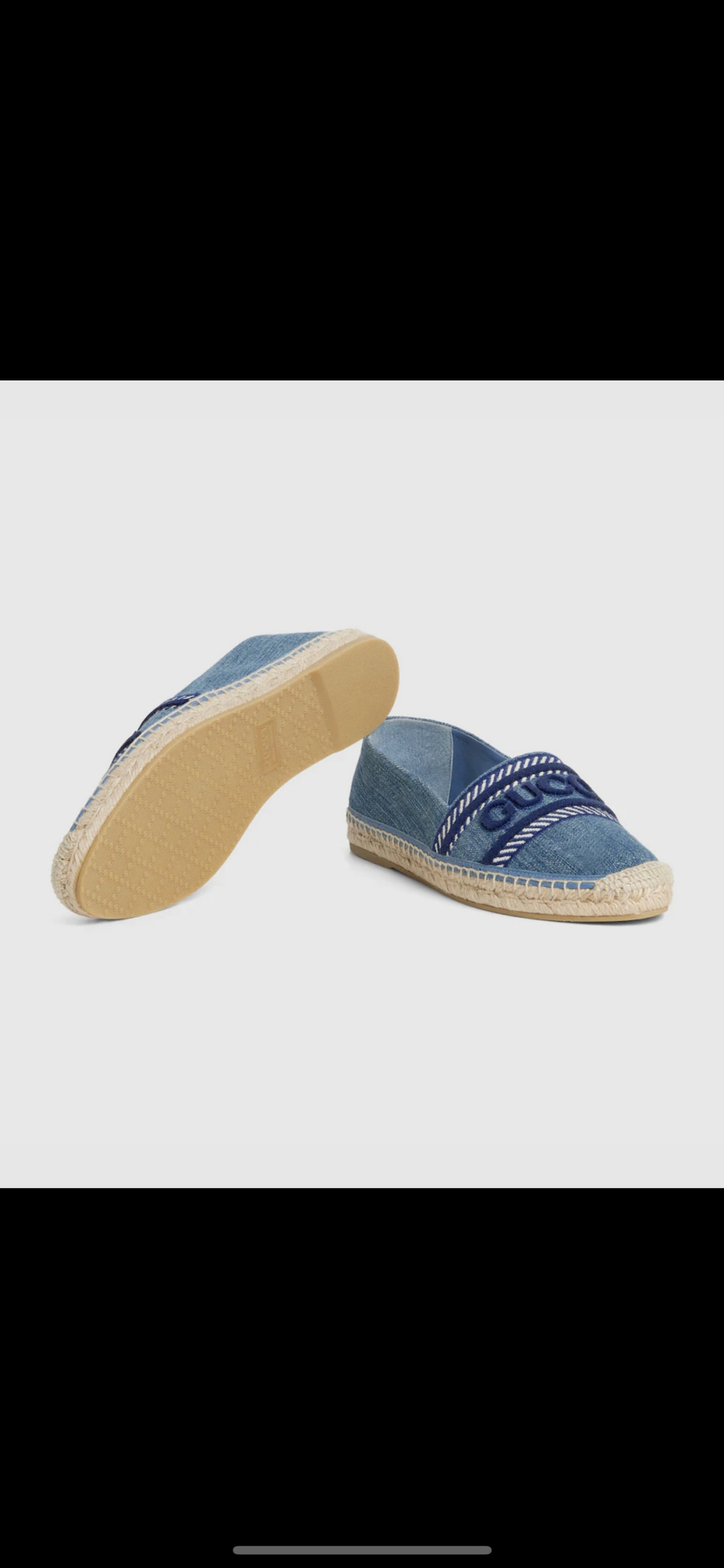 Gucci Ines Denim Espadrille Flats with Embroidered Logo Appliqué 8 cmp i1742465308279 7127 0 6