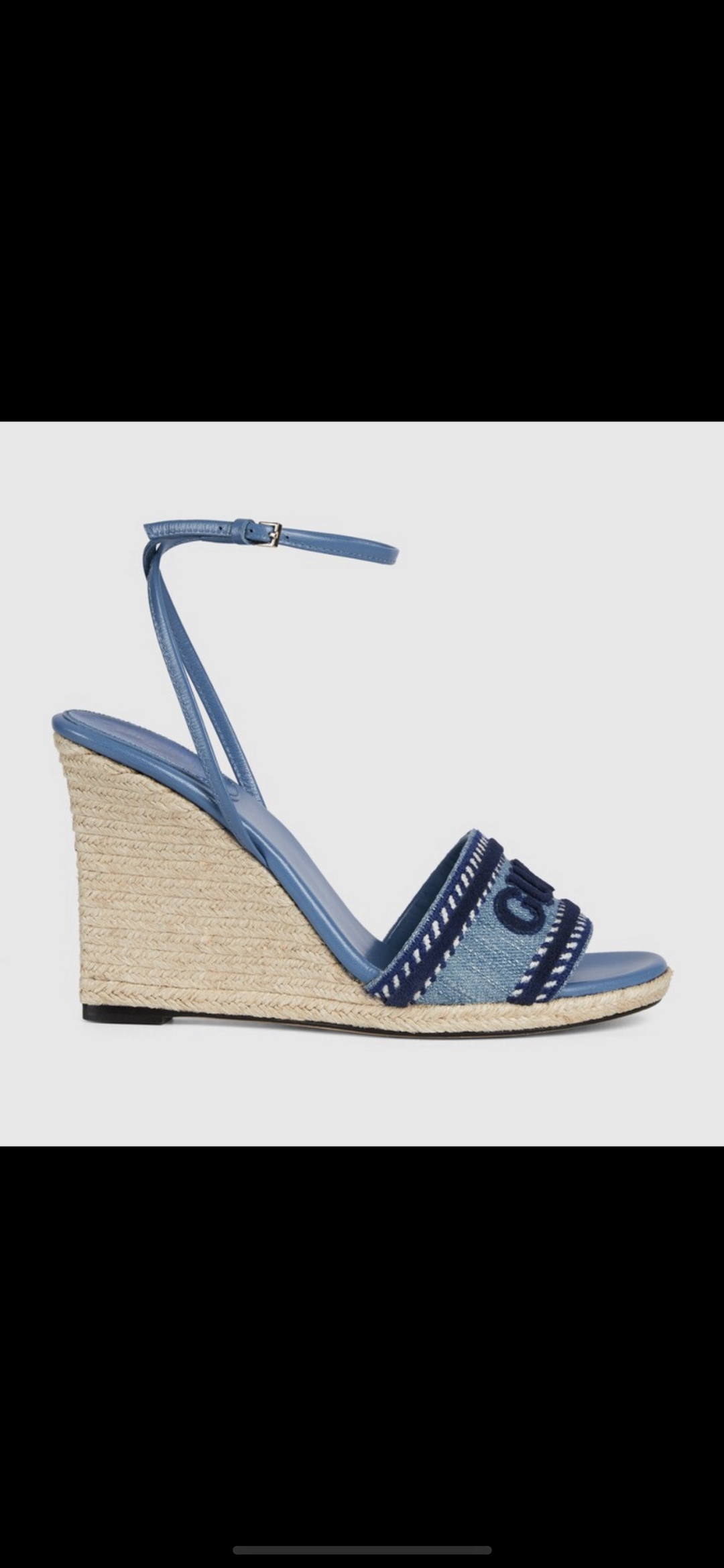 Gucci Ines Embroidered Appliqué Denim Espadrille Wedges Sandals 6 cmp i1742465460889 1838 0 4