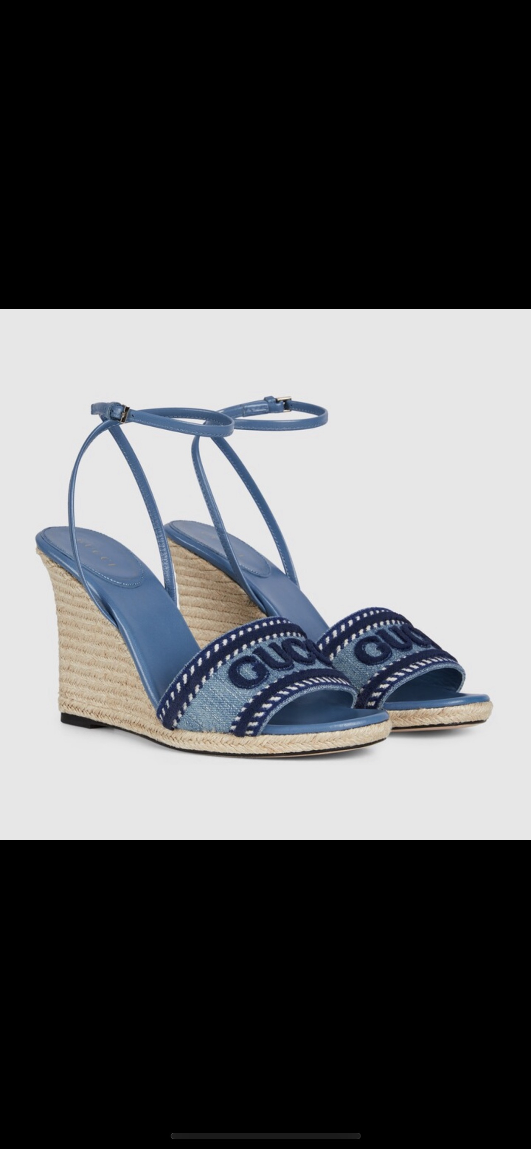 Gucci Ines Embroidered Appliqué Denim Espadrille Wedges Sandals 2 cmp i1742465460890 9135 0 3