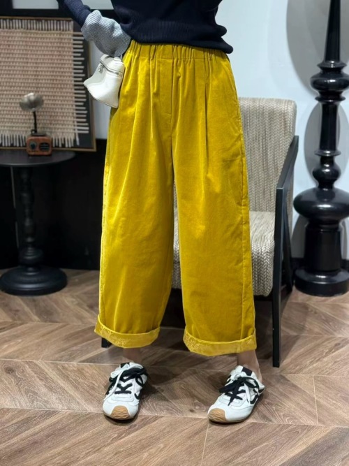 High-Waisted Corduroy Wide Leg Pants for Women - Casual & Stylish Slacks 1 High-Waisted Corduroy Wide Leg Pants for Women - Casual & Stylish Slacks