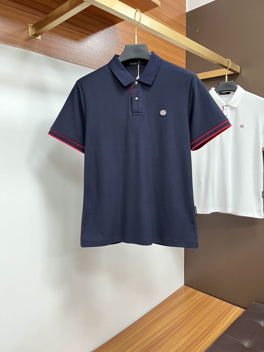 Gucci Men's Polo Shirt Classic Short Sleeve with Logo in Navy Blue 1 cmp i1746438074493 2113 0 0