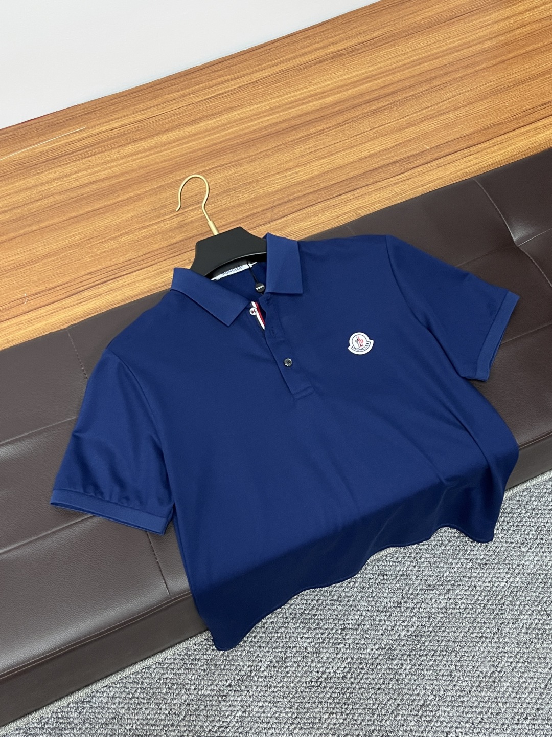 Moncler Men's Polo Shirt: Short Sleeve, Button-Down, Logo Patch, Size M-4XL 9 cmp i1746525514156 6440 0 7