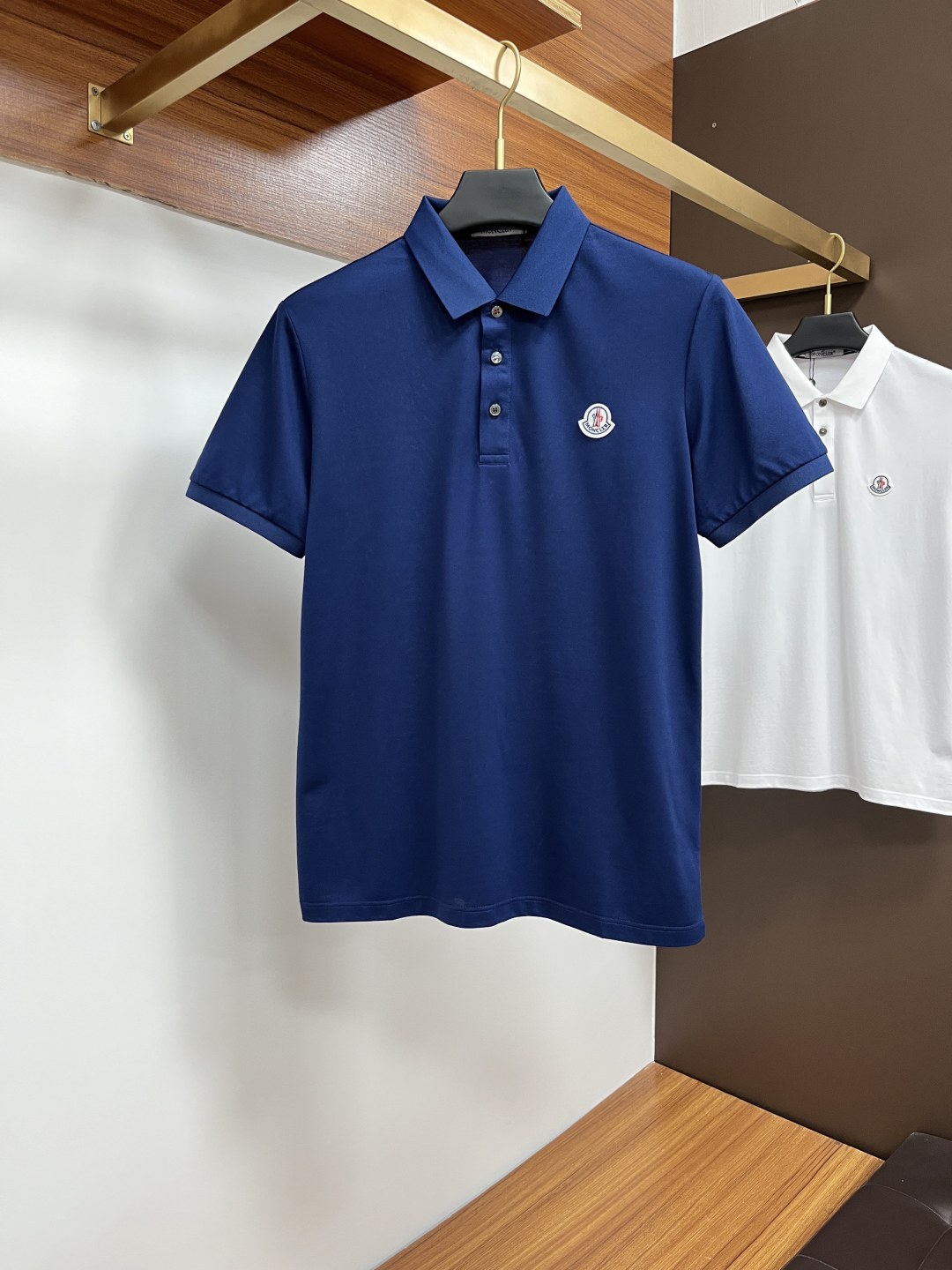 Moncler Men's Polo Shirt: Short Sleeve, Button-Down, Logo Patch, Size M-4XL 2 cmp i1746525514248 5484 0 0