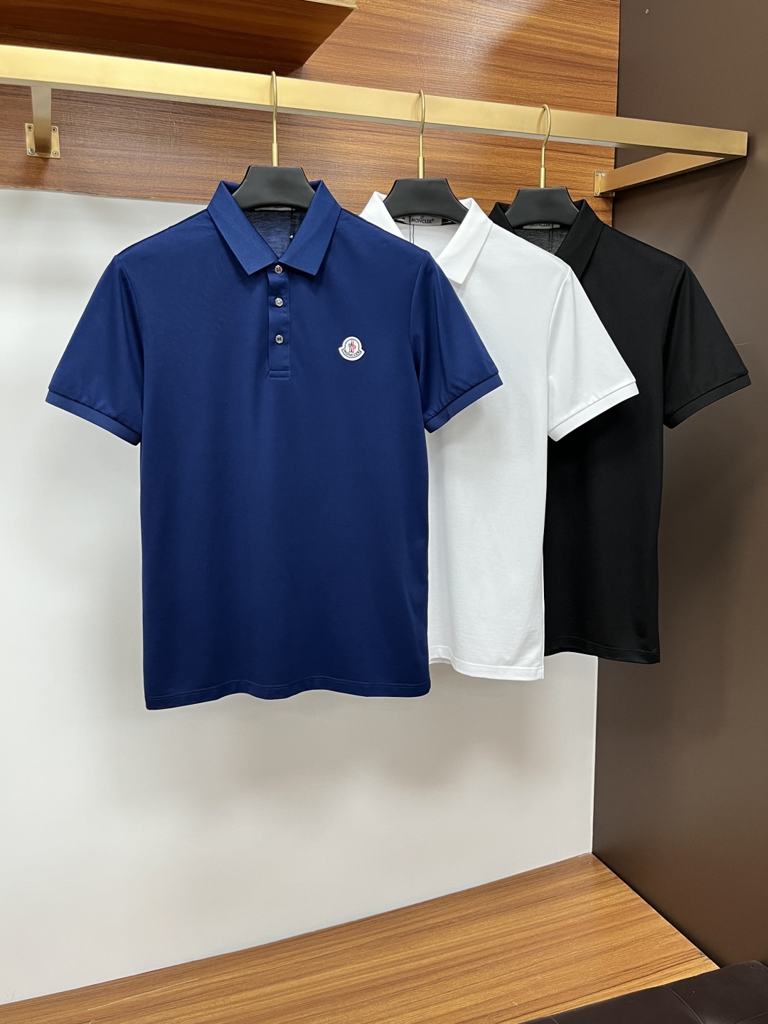 Moncler Men's Polo Shirt: Short Sleeve, Button-Down, Logo Patch, Size M-4XL 10 cmp i1746525516308 901 0 8