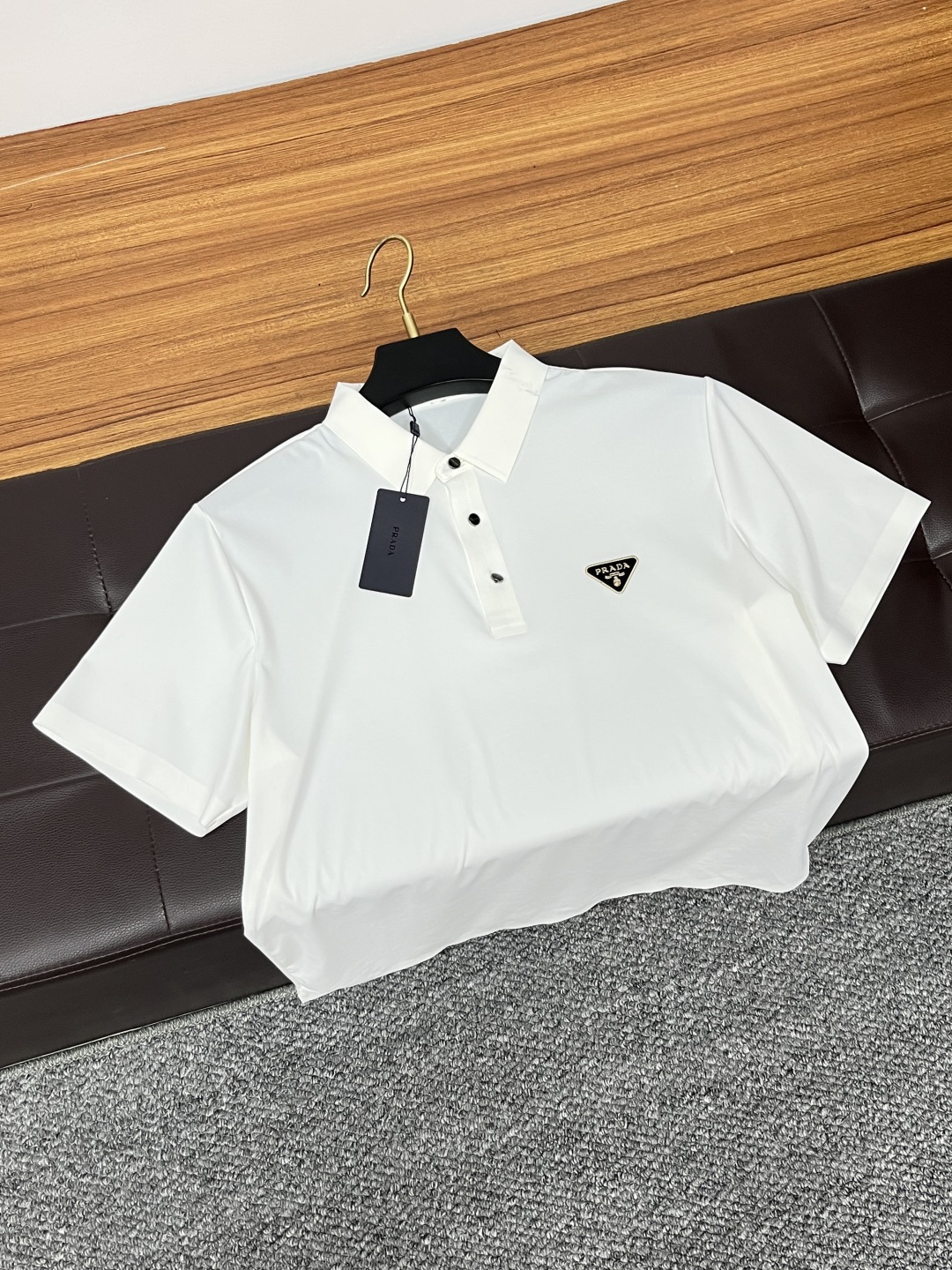Prada Men's White Polo Shirt - Classic Design, Soft Fabric, Versatile Style 9 cmp i1756629784265 1558 0 7