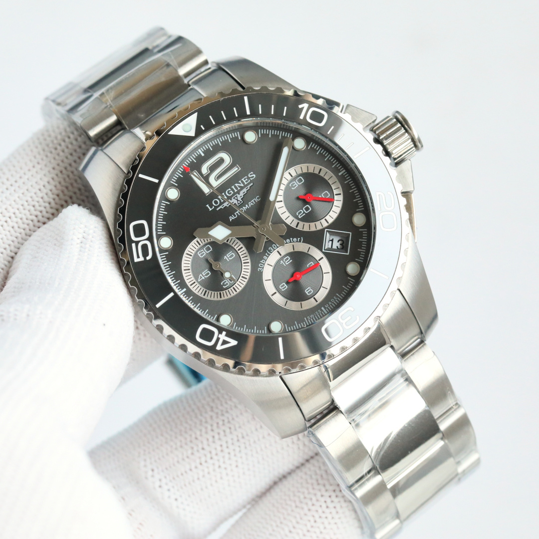 NO:150431,Longines LONGINES Chronograph Series Watches, [Case] ​​The watch ruler 41m/12m 316L stainless steel case is flawless, with superb polishing technology. AC continues the meticulous excellent quality and establishes a new standard for replicating the industry. The ceramic bezel has the authentic high-quality texture, the three-dimensional sense of the scale and the details of the chamfering. [Steel belt] The texture structure of each part of the removable three-bead steel strap is synchronized with the authentic product. Customized original raw ears, the head particles and the authentic product can be versatile, and the style of the factory is shown in the style of the large manufacturer. [Movement] uses an automatic winding movement, which is extremely stable, and all functions are consistent with the authentic product. Multi-functional mechanical watches, real-life pictures, longines19860909浪琴康 LONGINES 卡斯计时系列腕表,【表壳】腕表尺41m/12m 316L精钢壳套完美无瑕,打磨工艺高超,AC延续一丝不苟的卓越品质,树立复刻业界新标杠.陶瓷表圈拥有正品级别的高级质感,刻度的立体感和倒角细节两不误,【钢带】可拆卸三珠式精钢表带每个部件质感结构都和正品同步,定制原装生耳,头粒与正品可以通用,精益求精,方显大厂风范【机芯】采用自动上链机芯,极具稳定性,所有功能均与正品一致,多功能机械腕表,实物图拍摄,,,longines,Watch