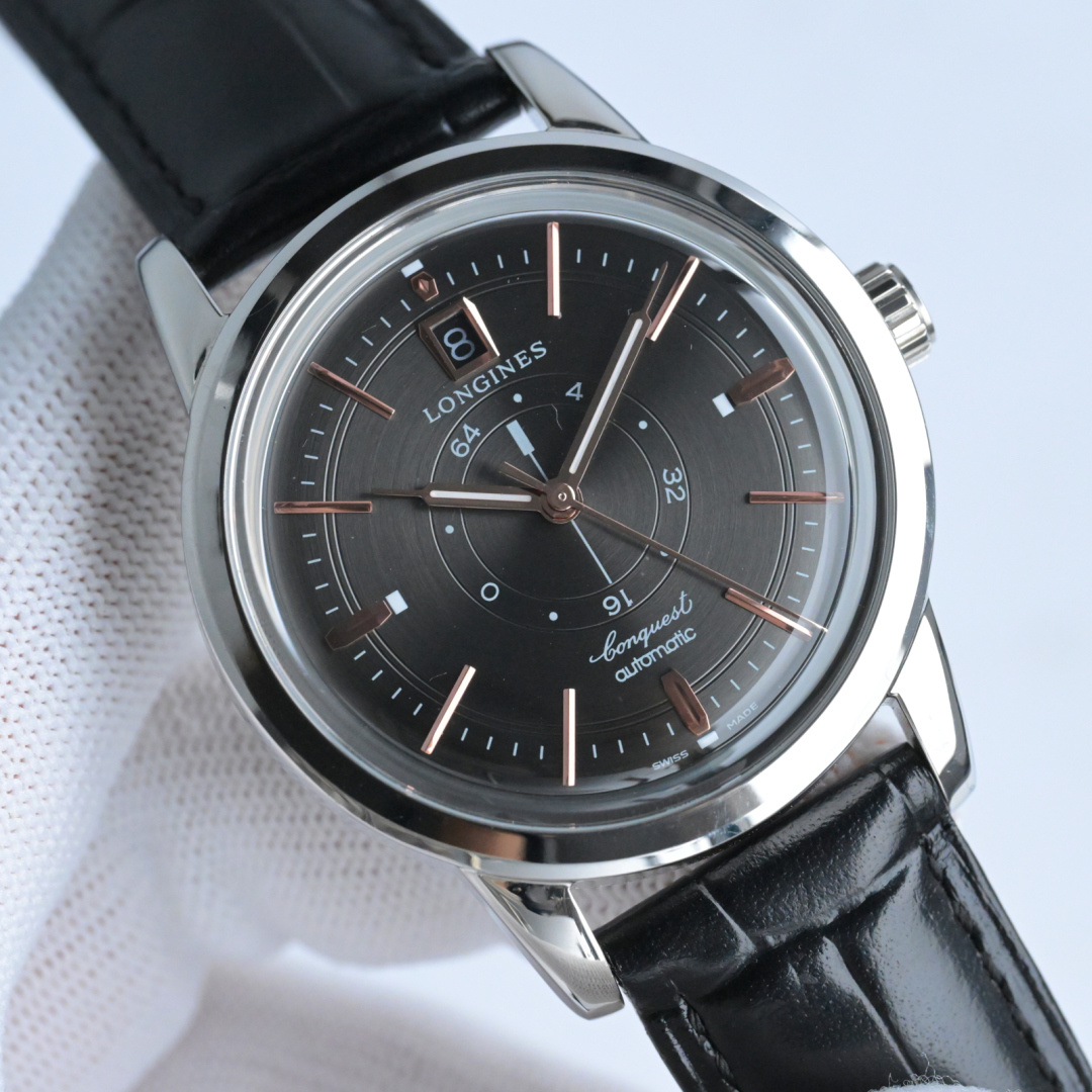 NO:158180,Produced by TW White Shell Gold Shell TW Factory Longines LONGINES RK1 New Classic Replica Series This watch is based on the Concas series launched by Longines in 1959  The work is designed inspiration. While retaining the needs of modern wear, it restores the design of the original 1959 watch to the greatest extent, with a clear retro style. The date display window is a highlight of this watch. It refers to the famous 