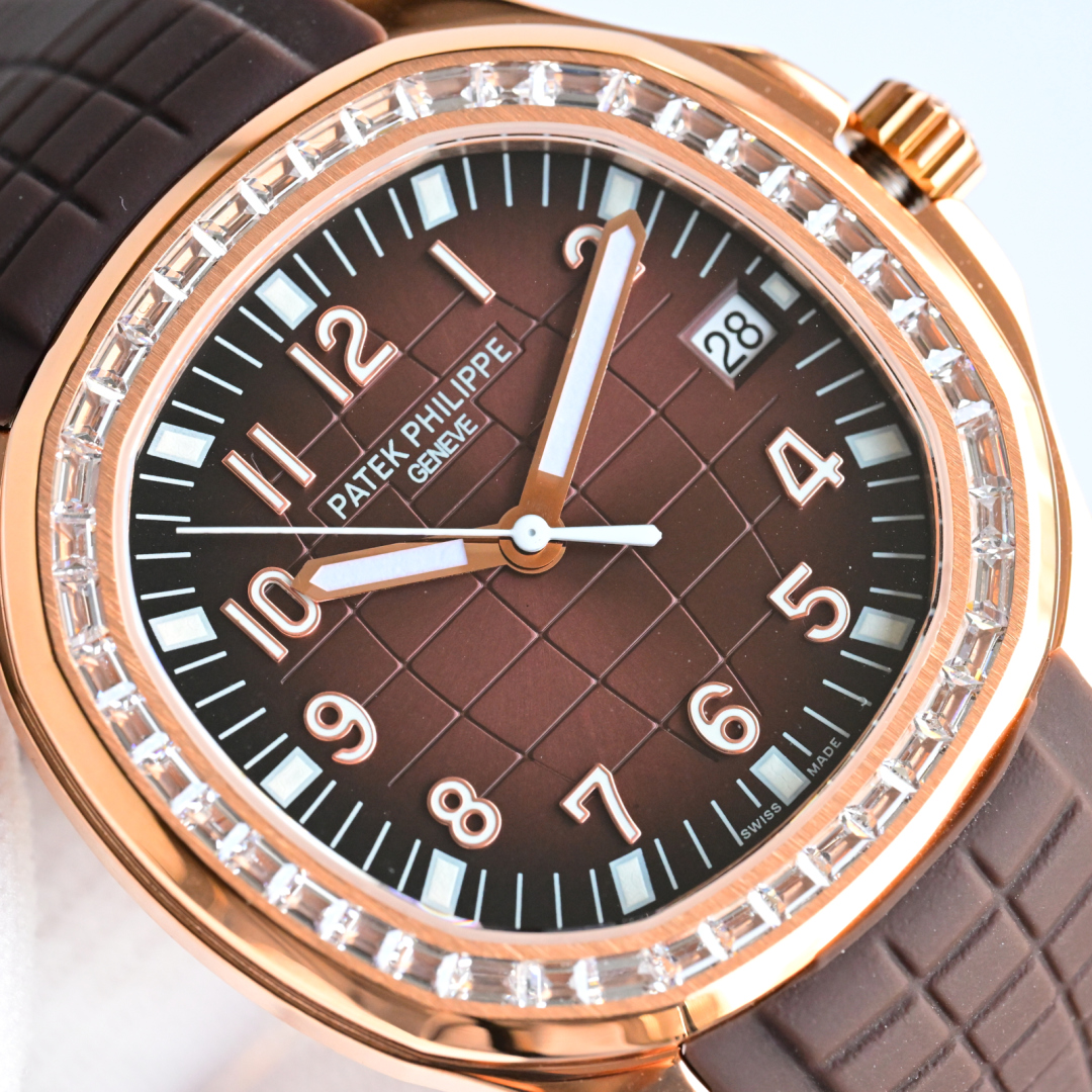 Luxury Watch: White and Gold Shells, Slim Design, Sapphire Crystal Glass Mirrors - 图片 3