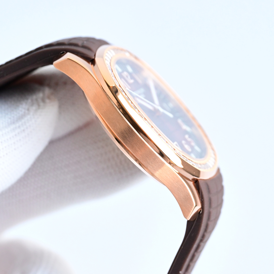 Luxury Watch: White and Gold Shells, Slim Design, Sapphire Crystal Glass Mirrors - 图片 6